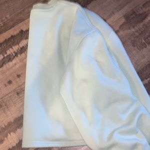 light green cropped sweatshirt